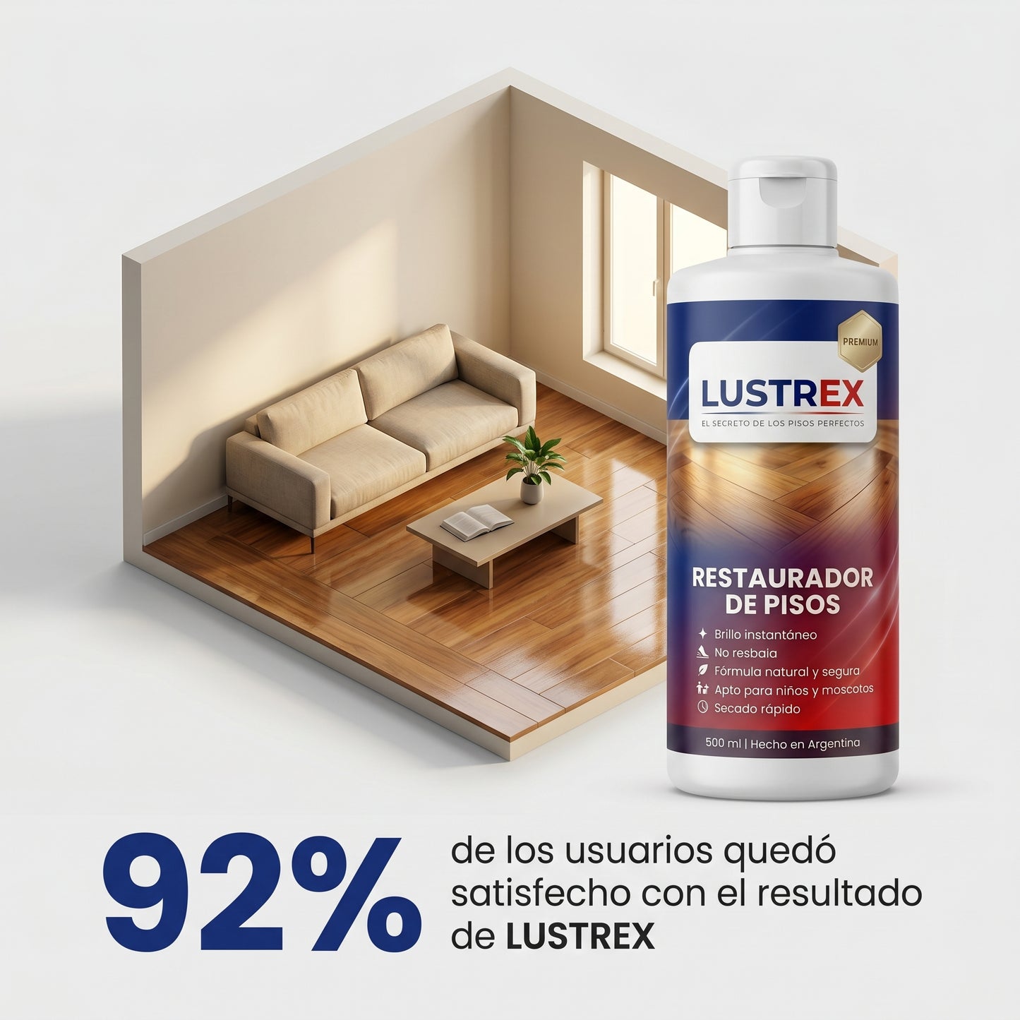 LUSTREX® – Devolvé el brillo original a tus pisos.